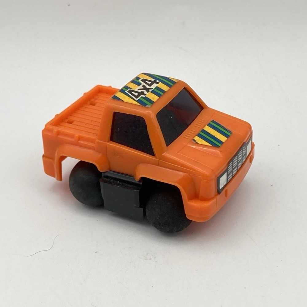 Vtg 1986 Tonka Maniacs Crazy 8s Orange 4x4 Pickup Truck Pullback Toy Car⁠